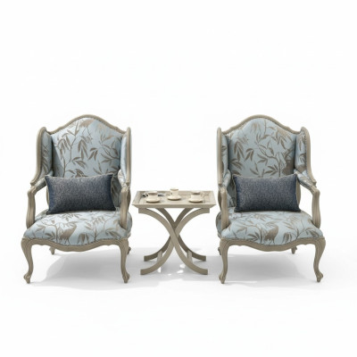 Armchair Fabric Single-Seater Furniture Relax Seating Design Couch Textile Living Room Armchair