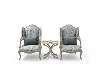 Armchair Fabric Single-Seater Furniture Relax Seating Design Couch Textile Living Room Armchair