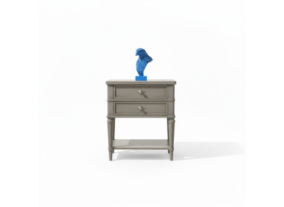 Nightstand Design Side Tables Bedroom Wood Console Furniture Luxury Gray