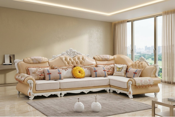 Living room corner sofa sofas L-shaped sofa corner luxury corner suite brown