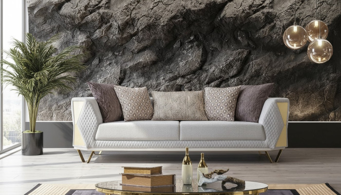 Unique sofa living room three-seater couch upholstered furniture fabric 3-seater