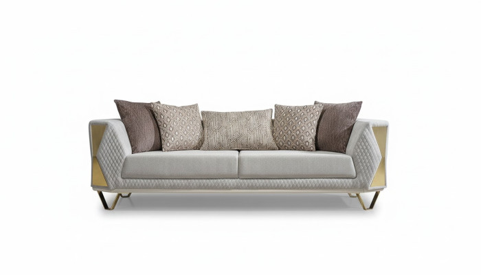 Unique sofa living room three-seater couch upholstered furniture fabric 3-seater