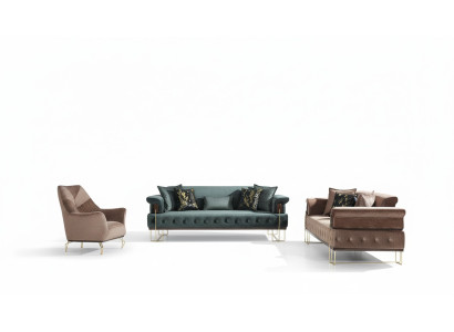 Sofa set Sofa suite Sofas armchair 3+3+1 seater fabric modern