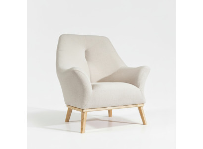 Relax Club Chair 1 Seater White Living Room Luxury Design Furniture Textile