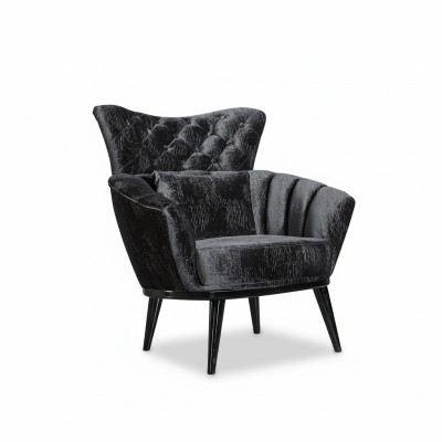 Furniture Design Armchair Modern Design Armchair Textile Living Room Black