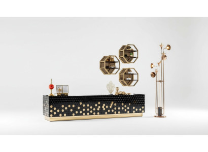TV cabinet, RTV television stand, sideboard cabinet, lowboard 260cm metal