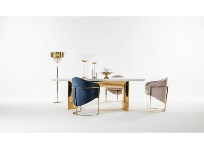 Dining room chair luxury chair metal with textile new chairs style modern