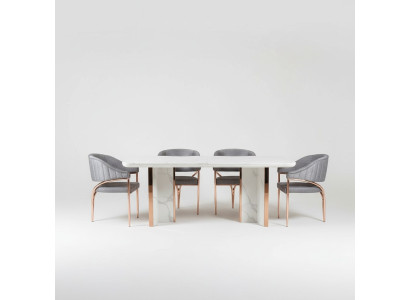Dining table suite group dining room table chair set 4x chairs 5-piece new