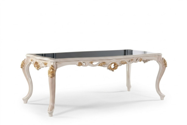 TABLE DINING TABLE DINING TABLE DINING ROOM WOOD TABLES LUXURY BAROQUE DINING FURNITURE NEW