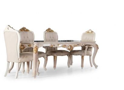 Set of chairs, group of dining chairs, chair, wood, dining room, 4x chair, furniture, style, backrest
