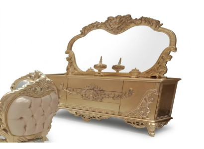 Sideboard Mirror Luxury Group Dresser Set Dressers Cabinet Sideboards Gold