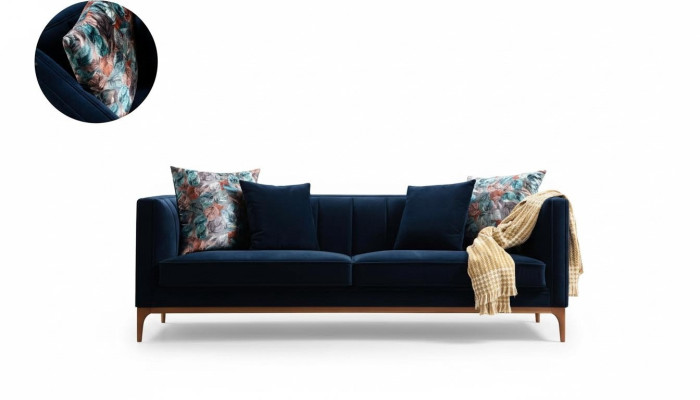 Three-seater sofa, 3-seater sofas, luxury seat, fabric, modern style, textile couches, furniture