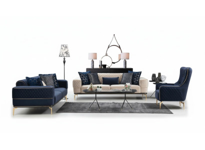 Sofa set luxury armchair sofas three-seater 3+3+1 seat set modern