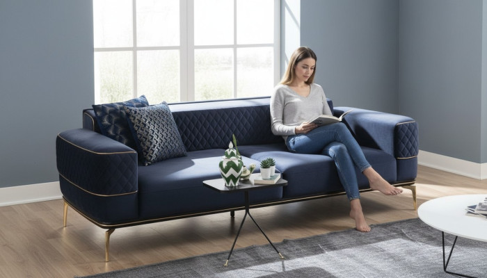 Three-seater sofa 3-seater couches sofas luxury upholstered couch fabric modern new