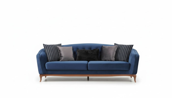 Sofa set Sofas 4+1 seater fabric Chesterfield upholstery velvet set