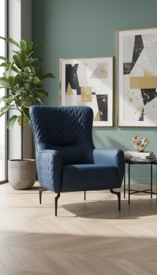 Armchair Single Luxury 1-Seater Upholstered Seat Designer Textile Seat Fabric Modern