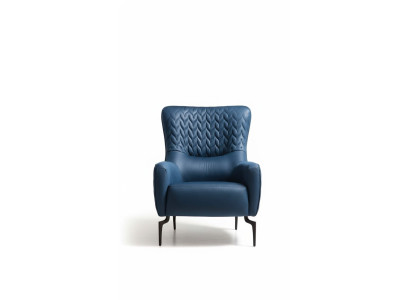 Armchair Single Luxury 1-Seater Upholstered Seat Designer Textile Seat Fabric Modern