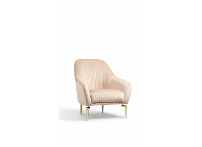 Armchair Single Luxury Upholstery Seat Designer Textile Seat Fabric Modern
