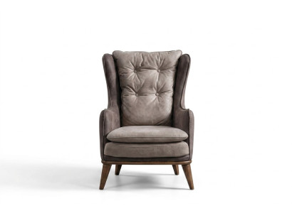 Armchair Wingback Chair Living Room Luxury 1 Seater Polyester Seat Modern Design New