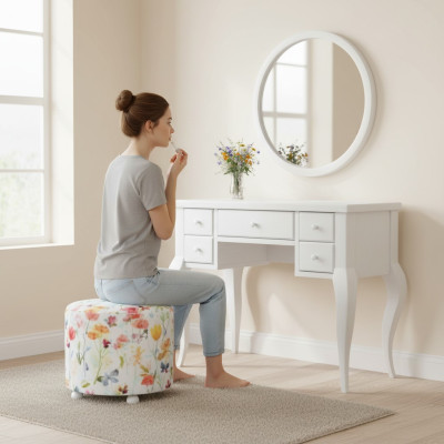 Set makeup table stool children's room furniture children's room modern luxury wood