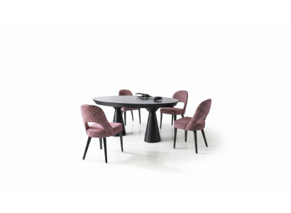 Dining group luxury dining room dining nook dining table set chair sideboard wood 6-piece