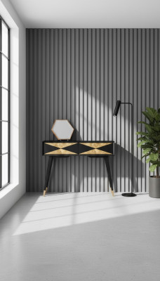 Console table, table console, sideboard, end table, wood, modern luxury, gold design