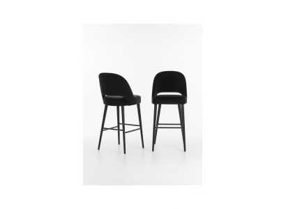 Bar stool stool bar chair chair modern polyester black fabric wood design new