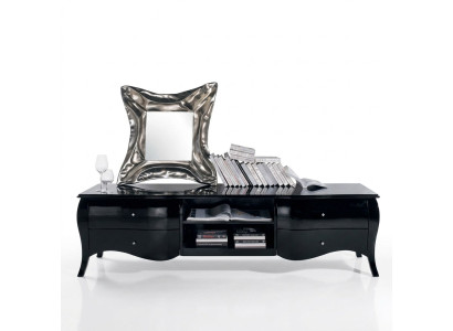 TV stand, sideboard, rtv lowboard, shelves, living room, wood, black, dresser, tables