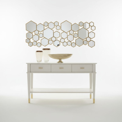 Console table dressing table console luxury wood bedroom white modern