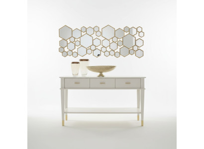 Console table dressing table console luxury wood bedroom white modern