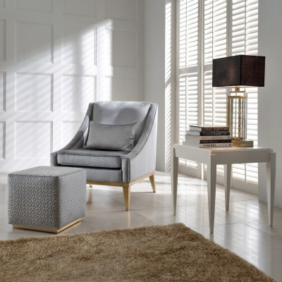 Group Armchair Wingback Armchair Side Table Coffee Table Modern 2-Piece Set Living Room