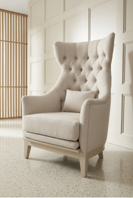 Armchair Wingback Armchair Club Chair Chesterfield Luxury Seat Living Room New