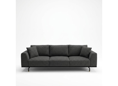Four-seater sofa 4-seater sofas modern gray design fabric polyester new