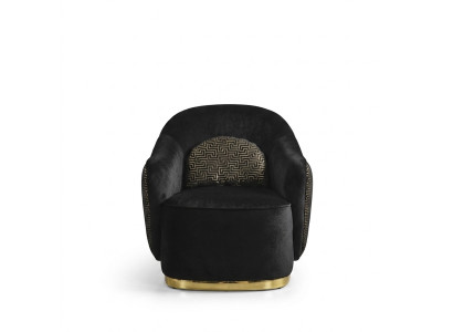 Armchair Wingback Chair Modern Fabric Living Room Polyester Blue Design Seat