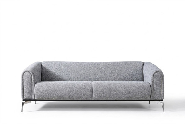 Three-seater sofa 3-seater sofas seat fabric gray living room modern luxury