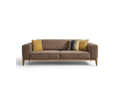 Four-seater sofa 4 seater sofas fabric brown living room luxury modern