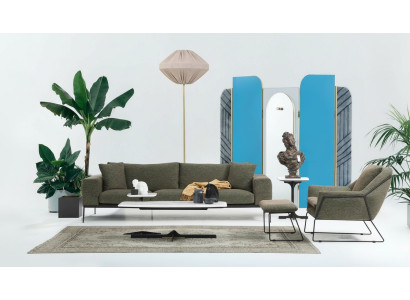 Modern sofa set three-seater armchair sofa couch fabric furniture group set