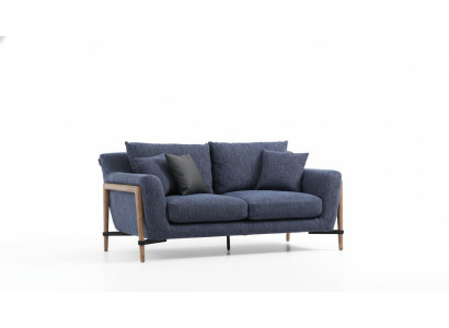 Four-seater Sofa 4-Seater Fabric Sofas Modern Design Living Room Blue