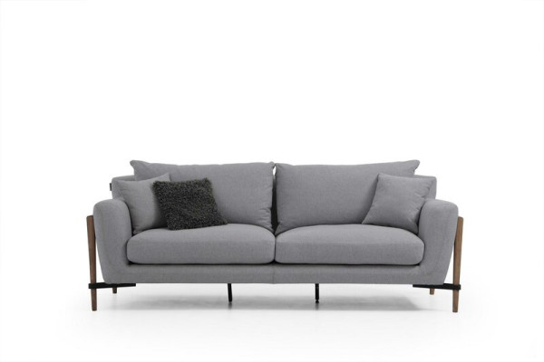 Four-seater sofa 4 seater fabric sofas modern design living room gray