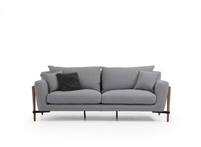 Four-seater sofa 4 seater fabric sofas modern design living room gray