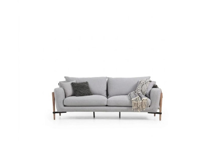 Two-seater sofa 2-seater fabric sofas modern design living room gray
