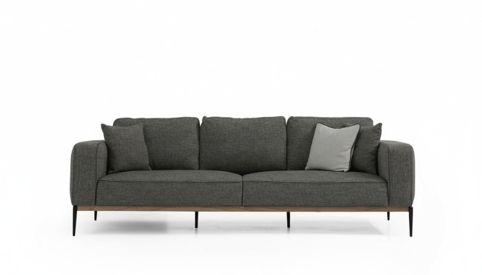 Four-seater sofa 4-seater fabric sofas modern design living room gray