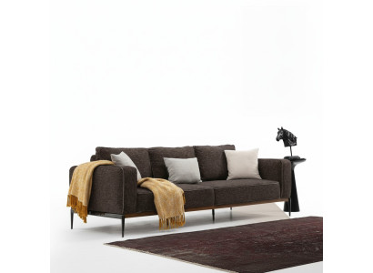 Two-seater Sofa 2 Seater Fabric Sofas Modern Design Living Room Grey
