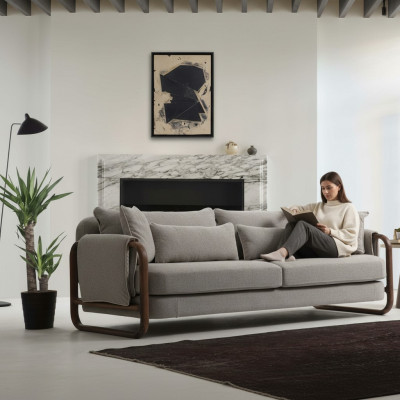 4-seater sofa, modern fabric gray, sofas design living room new