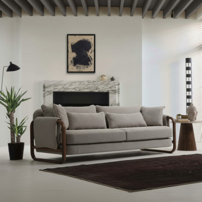 4-seater sofa, modern fabric gray, sofas design living room new