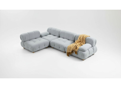 Living room corner sofa fabric sofas corner gray modern polyester design