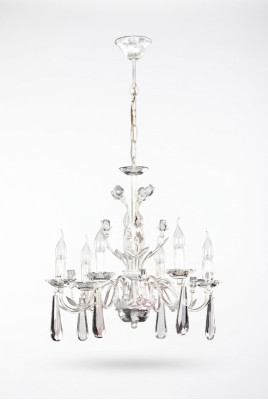 Large pendant lamp living room lamp chandelier white crystal candelabra