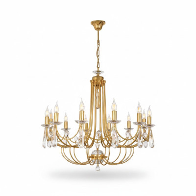 Luxury Crystal Chandelier Ceiling Lamp Gold Art