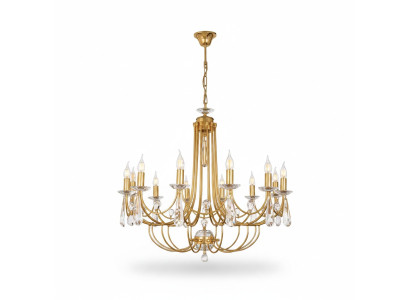Luxury Crystal Chandelier Ceiling Lamp Gold Art