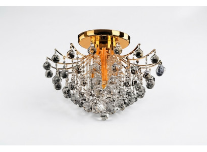 Golden decorative chandelier ceiling light crystal fixture luxury lamp